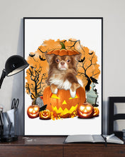 Load image into Gallery viewer, Chihuahua Book Pumpkin Halloween Gift For Dog Lovers Vertical Poster
