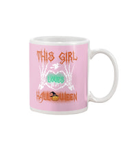 Load image into Gallery viewer, This Girl Loves Halloween Gift For Girls Mug
