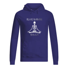 Load image into Gallery viewer, Yoga Iron Skeleton Dark Blue Background Gift For Men Hoodie
