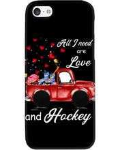 Load image into Gallery viewer, All I Need Are Love And Hockey Gift For Hockey Players Phone case

