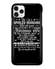 Load image into Gallery viewer, Shes Stubborn Messy And A Brat At Times Black Gift For Husband Phone case
