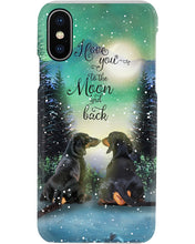 Load image into Gallery viewer, Dachshund Gift For Dog Lovers Snowy Night Together Phone case
