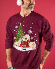 Load image into Gallery viewer, Funny Golden Retrievers Sleep In Red Boots Gift For Dog Lovers Sweatshirt

