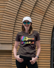 Load image into Gallery viewer, Ukulele Colorful Design Gift For Ukulele Players Ladies Tee
