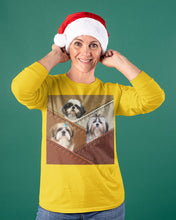 Load image into Gallery viewer, Three Cute Shih Tzu In Bag Gift For Dog Lovers Unisex Long Sleeve
