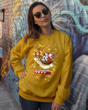 Load image into Gallery viewer, Baseball Xmas Sleigh Loading Gift For Baseball Lovers Sweatshirt
