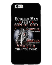 Load image into Gallery viewer, October Man Son Of God Birthday Meaningful Gift For Men Phone case
