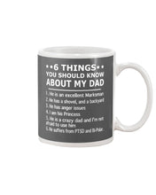 Load image into Gallery viewer, 5 Things You Should Know About My Dad Gift For Marksman Mug
