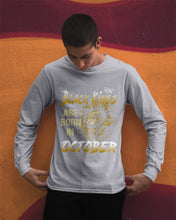 Load image into Gallery viewer, Black Kings Are Born In   October   Trending For Birthday Gift Unisex Long Sleeve

