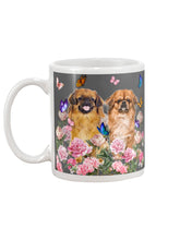 Load image into Gallery viewer, Pekingese With Peonies Gift For Dog Lovers Mug
