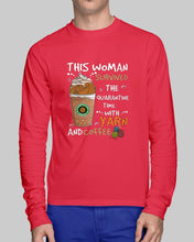 Load image into Gallery viewer, The Quarantine Time With Yarn And Coffee Gift For Women Unisex Long Sleeve
