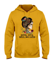 Load image into Gallery viewer, Nerdy Dirty Inked And Curvy Funny Gift For Friends Hoodie
