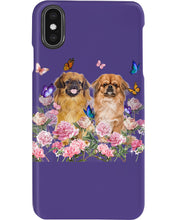 Load image into Gallery viewer, Pekingese With Peonies Gift For Dog Lovers Phone case
