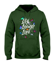 Load image into Gallery viewer, Butterfly Live Laugh Love Gift For Lover Hoodie
