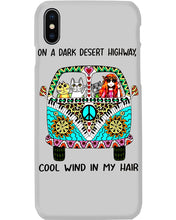 Load image into Gallery viewer, Cats Lovers Gifts - On A Dark Desert Highway Cool Wind In My Hair Phone case
