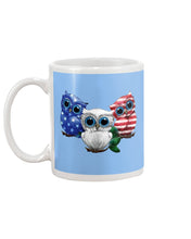 Load image into Gallery viewer, Lovely Phone Case Three Owl With US Flag Gift For Owl Lovers Mug
