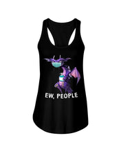 Load image into Gallery viewer, Grumpy Dragon Ew People Special Custom Design Ladies Flowy Tank
