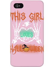 Load image into Gallery viewer, This Girl Loves Halloween Gift For Girls Phone case
