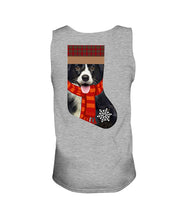 Load image into Gallery viewer, Santa Border Collie In Stock Gift For Dog Lovers Unisex Tank Top
