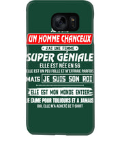Load image into Gallery viewer, Je Suis Un Homme Chanceux J'ai Line Femme Custom Design Je Suis Son Roi Phone case
