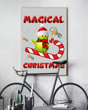 Load image into Gallery viewer, Tennis Players Magical Christmas Snowman Gift For Women Vertical Poster

