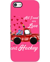 Load image into Gallery viewer, All I Need Are Love And Hockey Gift For Hockey Players Phone case
