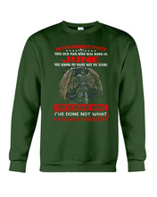 Load image into Gallery viewer, Never Underestimate This Old Man Who Was Born In June Custom Design Sweatshirt
