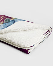 Load image into Gallery viewer, Custom Name Husband David Gift For Wife rose All I Want Is You Sherpa Blanket
