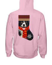 Load image into Gallery viewer, Santa Border Collie In Stock Gift For Dog Lovers Hoodie
