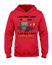 Load image into Gallery viewer, A Man Loves Beer And Dachshund Gift For Dog Lovers Hoodie
