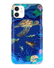 Load image into Gallery viewer, Turtles Love Sea Gift For Turtle Lovers Phone case
