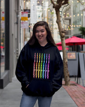Load image into Gallery viewer, Seven Flute Rainbow Design Gift For Flute Lovers Hoodie
