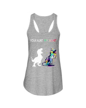 Load image into Gallery viewer, Your Aunt My Aunt Colorful Design Gift For Friends Ladies Flowy Tank

