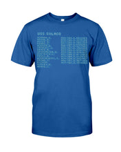 Load image into Gallery viewer, Pinpoint The Location In The Space Blue Guys Tee
