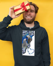 Load image into Gallery viewer, Magical Gray Couple African Parrot Gift For Bird Lovers Hoodie
