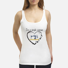 Load image into Gallery viewer, Sewing I'm A Simple Woman Gift For Women Ladies Flowy Tank
