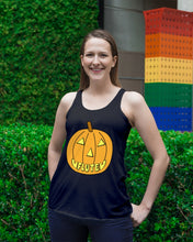 Load image into Gallery viewer, Vintage Funny Flute Pumkin Gift For Flute Lovers Ladies Flowy Tank
