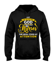 Load image into Gallery viewer, Coffee Cup And On The 8th Day God Created Nurses  Custom Gift For Nurse Hoodie
