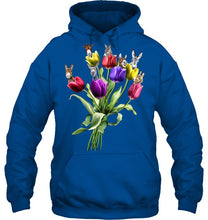 Load image into Gallery viewer, Vintage Funny Donkey With Tulip Trending For Donkey Lovers Hoodie
