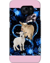 Load image into Gallery viewer, Lovely Phone Case Twinkling Blue Heart Gift For Goat Lovers Phone case
