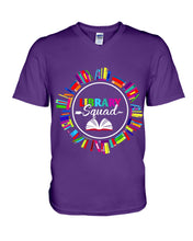 Load image into Gallery viewer, Librarian Library Squad Special Custom Design For Book Lovers Guys V-Neck
