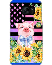 Load image into Gallery viewer, Pig America Flag Sunflower Special Custom Design Phone case
