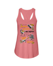 Load image into Gallery viewer, My Only Sunshine Make Me Happy Special Custom Design Ladies Flowy Tank

