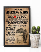 Load image into Gallery viewer, Gift For  Amazing Kids Remember How Much We Love You  Custom Design Vertical Poster
