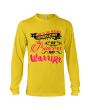Load image into Gallery viewer, Princess And Warrior Breast Cancer Awareness  Special Custom Design Unisex Long Sleeve
