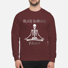 Load image into Gallery viewer, Yoga Iron Skeleton Dark Blue Background Gift For Men Sweatshirt
