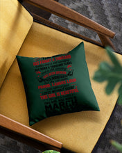 Load image into Gallery viewer, This Girl Has Fought A Thousand This Girl Was Born In March Pillow Cover
