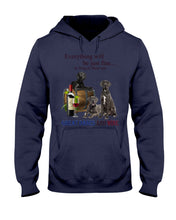 Load image into Gallery viewer, Everything Will Be Just Fine As Long As There Are Great Dane And Wine Gift For Dog Lovers Hoodie

