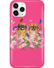Load image into Gallery viewer, Pekingese With Peonies Gift For Dog Lovers Phone case
