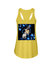 Load image into Gallery viewer, Lovely Phone Case Twinkling Blue Heart Gift For Goat Lovers Ladies Flowy Tank
